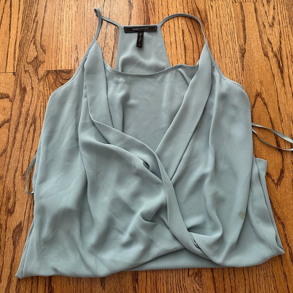 BCBG Women's Teal Blue Cami Blouse (size xsmall)